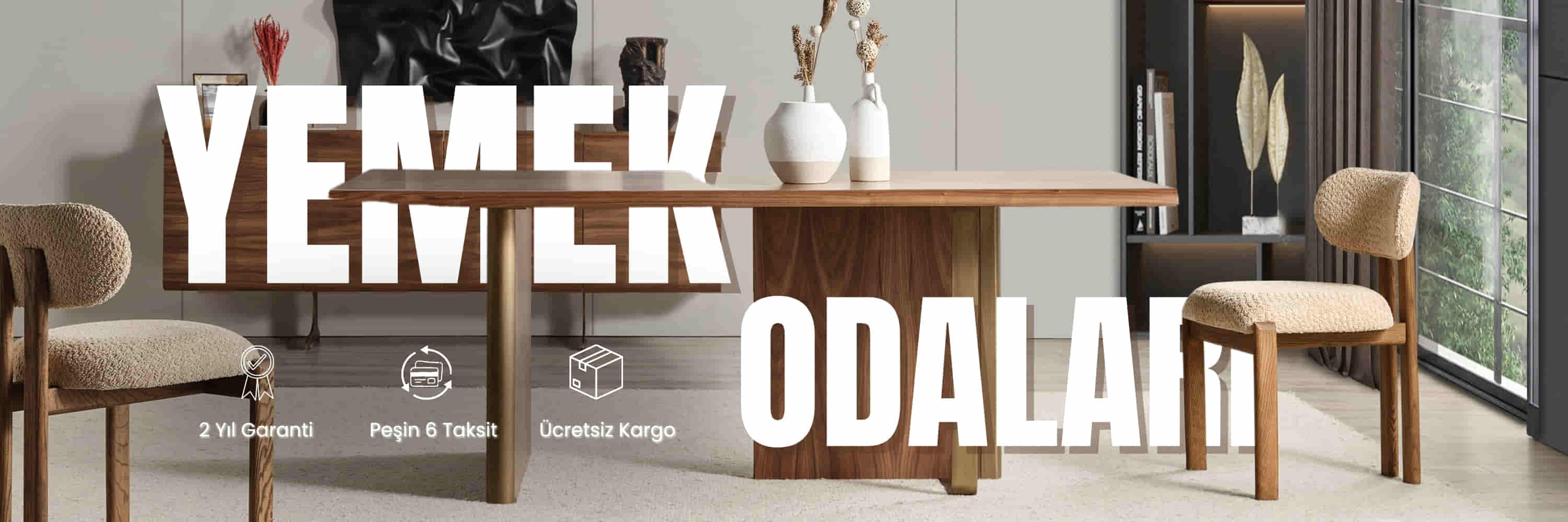 Yemek odalarında kargo ve kurulum ücretsiz!